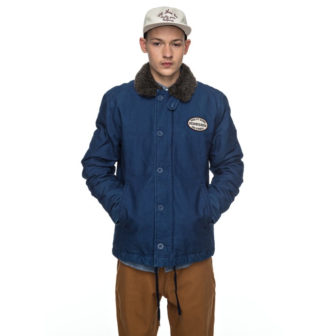 dcshoes, Malthouse - Veste denim, WASHED INDIGO (bsa0) 0 Malthouse - Veste denim Bleu EDYJK03131 DC Shoes