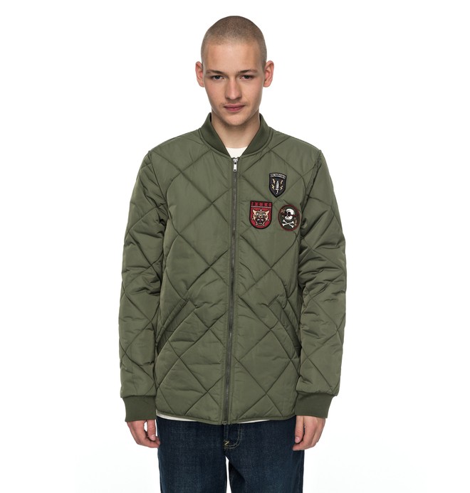 dcshoes, Hedgehope - Veste bomber matelassée, VINTAGE GREEN (gzj0) 0 Hedgehope - Veste bomber matelassée Vert EDYJK03137 DC Shoes