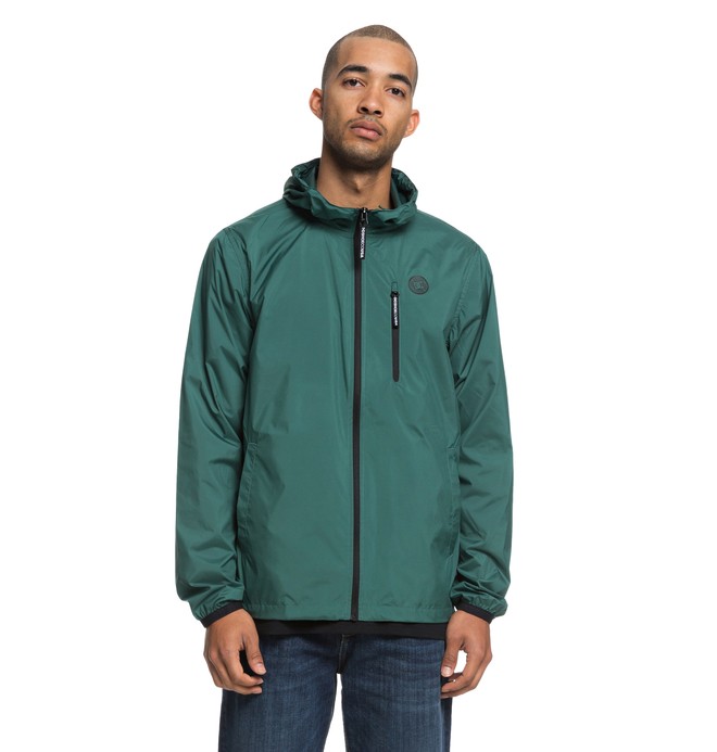 dcshoes, Dagup Water Resistant Windbreaker, HUNTER GREEN (grw0) 0 Dagup Water Resistant Windbreaker Green EDYJK03165 DC Shoes