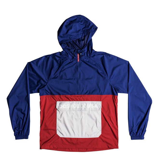 dcshoes, Men's Sedgefield Water Resistant Hooded Anorak, SODALITE BLUE (byb0) 0 Men's Sedgefield Water Resistant Hooded Anorak Blue EDYJK03167 DC Shoes