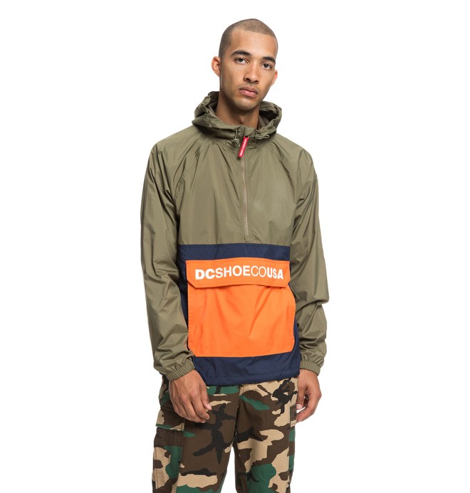 dcshoes, Sedgefield Water Resistant Hooded Anorak, BURNT OLIVE (gpz0) 0 Sedgefield Water Resistant Hooded Anorak Green EDYJK03167 DC Shoes