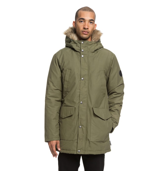 dcshoes, Bamburgh - Parka à capuche déperlante pour Homme, BURNT OLIVE (gpz0) 0 Bamburgh - Parka à capuche déperlante pour Homme Vert EDYJK03171 DC Shoes