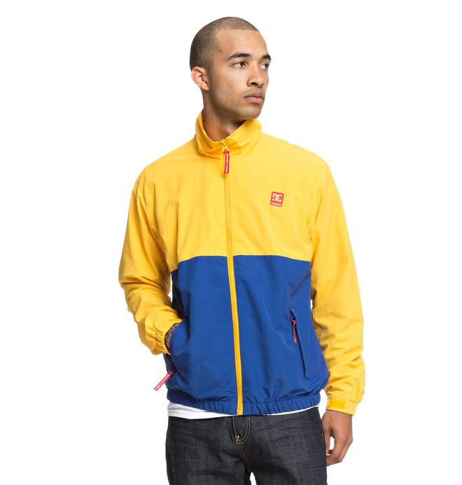 dcshoes, Denhill Water Resistant Windbreaker, GOLDEN ROD (ykk0) 0 Denhill Water Resistant Windbreaker Yellow EDYJK03183 DC Shoes