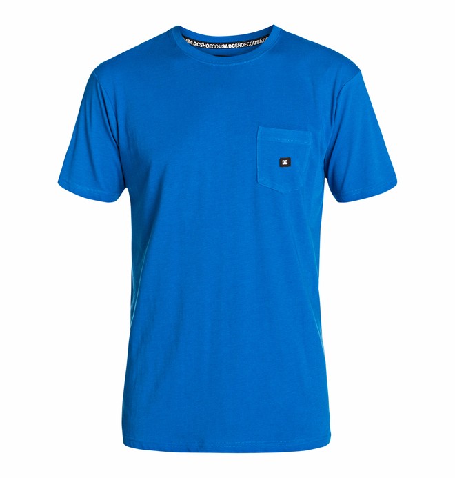 dcshoes, Men's Basic Pocket Tee Knit Top, SNORKEL BLUE (brt0) 0 Men's Basic Pocket Tee Knit Top EDYKT03106 DC Shoes