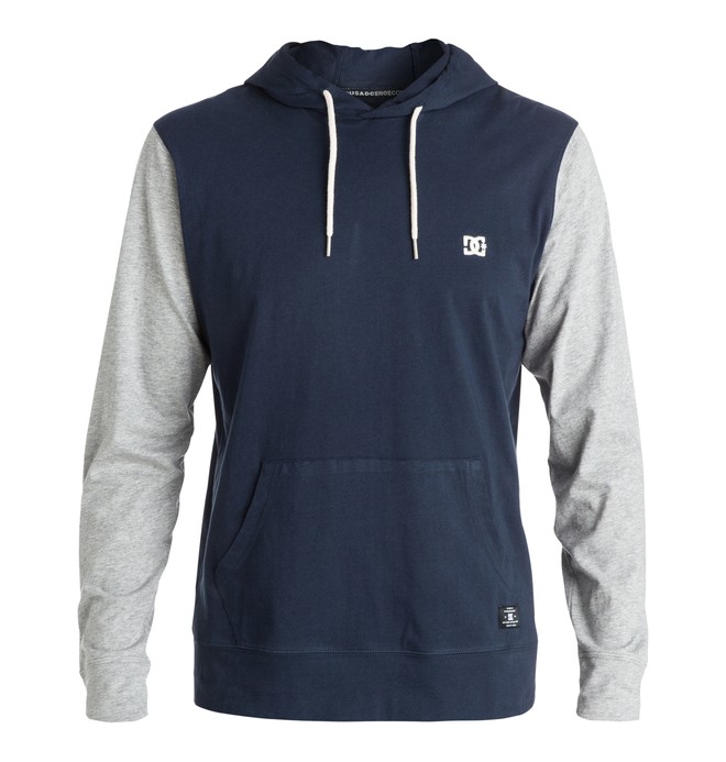 dcshoes, Men's Heroland Long Sleeve Hooded Tee, BLUE IRIS (btl0) 0 Men's Heroland Long Sleeve Hooded Tee EDYKT03152 DC Shoes