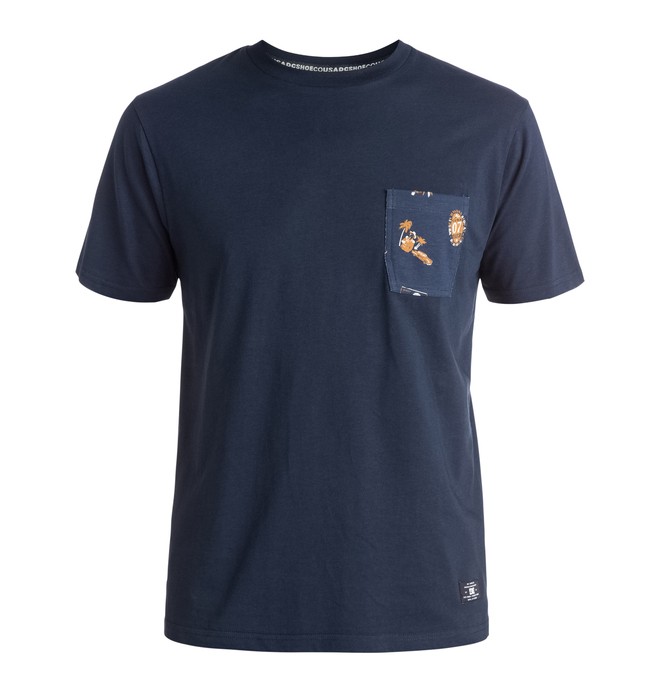 dcshoes, Woodglen - T-Shirt, HABANA BLUE IRIS (btl5) 0 Woodglen - T-Shirt EDYKT03201 DC Shoes
