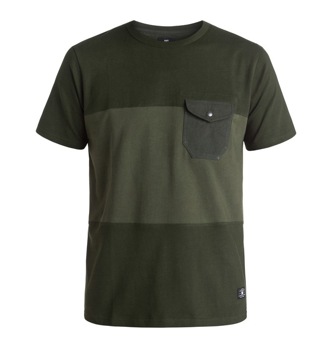 dcshoes, Men's Rockcliff Pocket Tee, DARK OLIVE (csn0) 0 Men's Rockcliff Pocket Tee EDYKT03274 DC Shoes