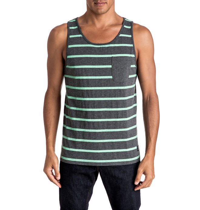 dcshoes, Contra Stripes - Haut sans manches, CHARCOAL HEATHER (kteh) 0 Contra Stripes - Haut sans manches EDYKT03340 DC Shoes