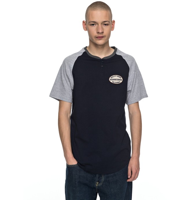 dcshoes, Toyone - T-shirt col boutonné, DARK INDIGO (byj0) 0 Toyone - T-shirt col boutonné Bleu EDYKT03345 DC Shoes
