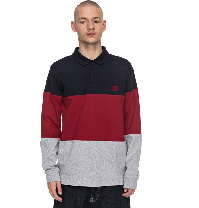 dcshoes, 94 Heritage - Polo à manches longues, DARK INDIGO (byj0) 0 94 Heritage - Polo à manches longues Bleu EDYKT03353 DC Shoes