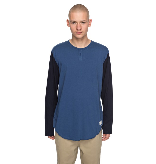 dcshoes, BASIC LONG SLEEVES 2, WASHED INDIGO (bsa0) 0 BASIC LONG SLEEVES 2 Azul EDYKT03363 DC Shoes