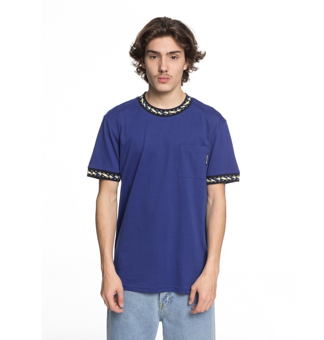 dcshoes, Dunbar - T shirt avec poche, SODALITE BLUE (byb0) 0 Dunbar - T shirt avec poche Bleu EDYKT03372 DC Shoes