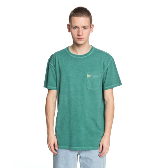 dcshoes, Dyed Tee, DEEP SEA (gmw0) 0 Dyed Tee Green EDYKT03375 DC Shoes