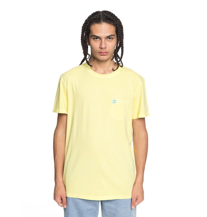 dcshoes, Dyed Tee, LEMON MERINGUE (yzl0) 0 Dyed Tee Yellow EDYKT03375 DC Shoes