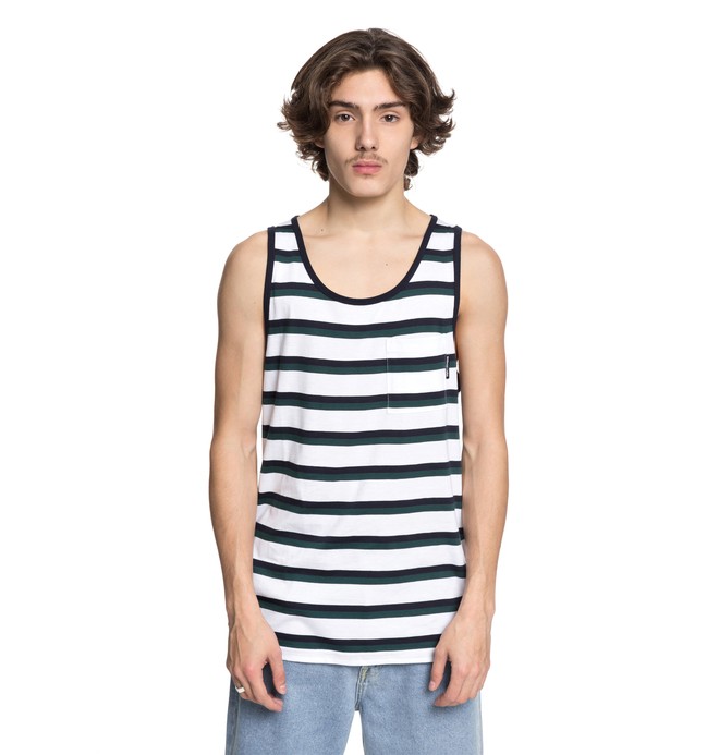 dcshoes, Men's Oakride Pocket Tank, SNOW WHITE (wbb0) 0 Men's Oakride Pocket Tank White EDYKT03382 DC Shoes