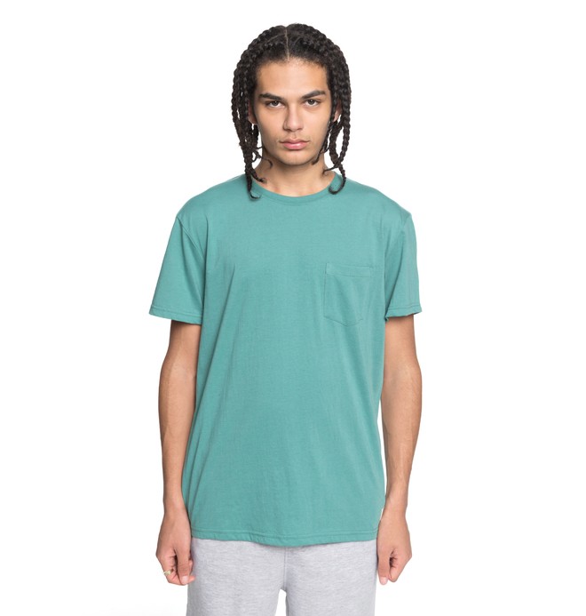 dcshoes, Men's Basic Pocket Tee, DEEP SEA (gmw0) 0 Men's Basic Pocket Tee Green EDYKT03394 DC Shoes