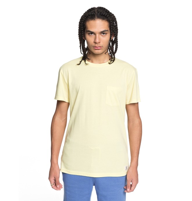 dcshoes, Men's Basic Pocket Tee, LEMON MERINGUE (yzl0) 0 Men's Basic Pocket Tee Yellow EDYKT03394 DC Shoes