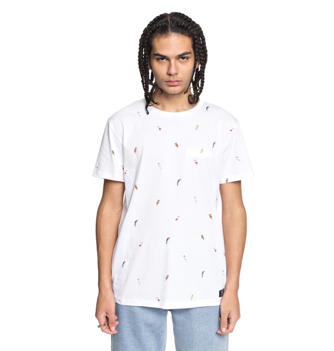 dcshoes, Men's 2Can Tee, WHITE TOUCAN (wbb1) 0 Men's 2Can Tee White EDYKT03396 DC Shoes
