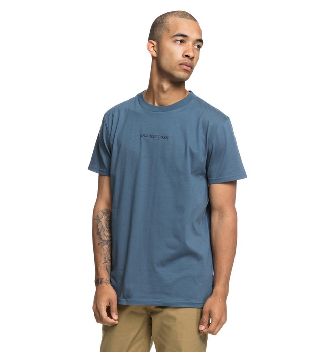 dcshoes, Craigburn - T-shirt col rond pour Homme, BERING SEA (byg0) 0 Craigburn - T-shirt col rond pour Homme Bleu EDYKT03413 DC Shoes