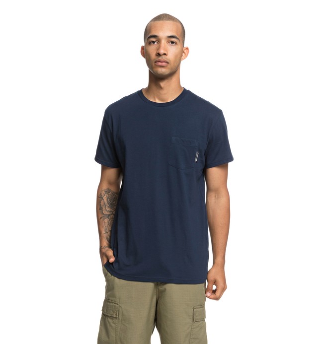 dcshoes, Basic Pocket Tee, BLACK IRIS (btl0) 0 Basic Pocket Tee Blue EDYKT03415 DC Shoes
