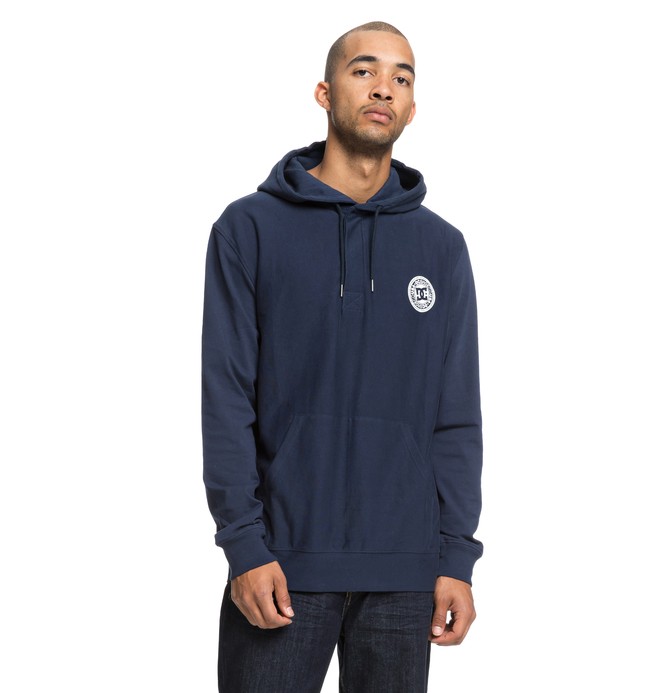 dcshoes, Hoodsport - Polo à manches longues avec capuche pour Homme, BLACK IRIS (btl0) 0 Hoodsport - Polo à manches longues avec capuche pour Homme Bleu EDYKT03416 DC Shoes