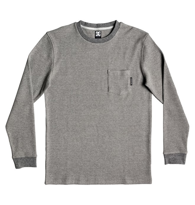 dcshoes, Fraserview Long Sleeve Tee, GREY HEATHER (knfh) 0 Fraserview Long Sleeve Tee Black EDYKT03417 DC Shoes