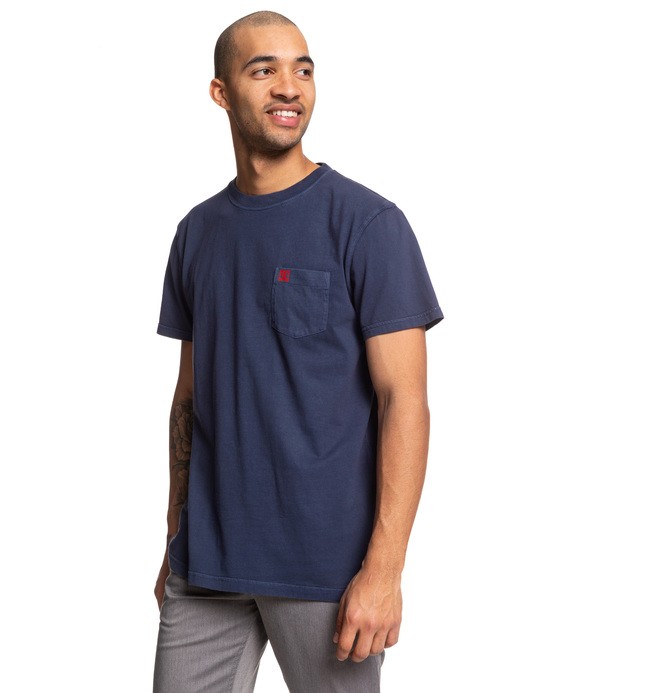 dcshoes, Dyed Pocket Tee, BLACK IRIS (btl0) 0 Dyed Pocket Tee Blue EDYKT03442 DC Shoes