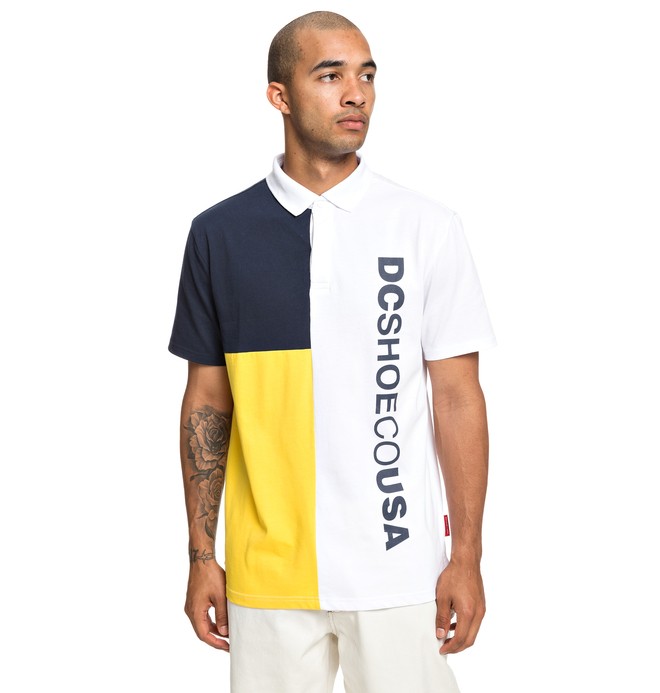 dcshoes, Mawson Short Sleeve Polo Shirt, SNOW WHITE (wbb0) 0 Mawson Short Sleeve Polo Shirt White EDYKT03447 DC Shoes