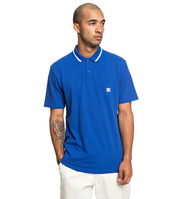 dcshoes, New Lakebay Short Sleeve Polo Shirt, NAUTICAL BLUE (bqr0) 0 New Lakebay Short Sleeve Polo Shirt Blue EDYKT03456 DC Shoes