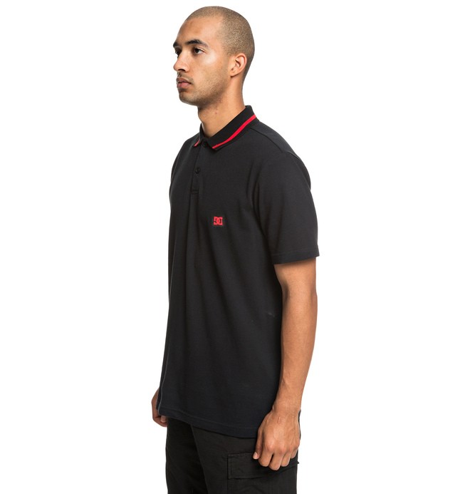 dcshoes, New Lakebay Short Sleeve Polo Shirt, BLACK (kvj0) 0 New Lakebay Short Sleeve Polo Shirt Black EDYKT03456 DC Shoes