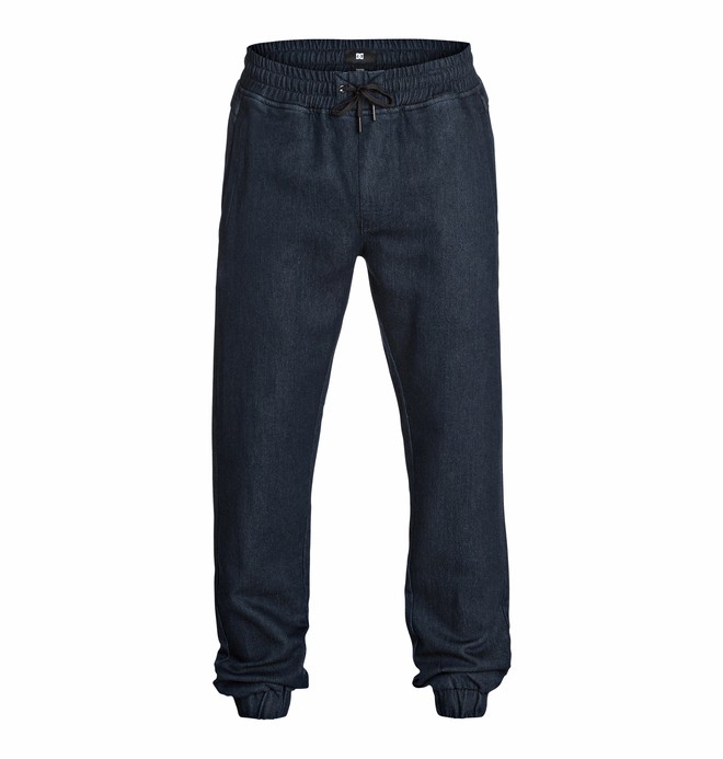 dcshoes, Men's Hem Pant Indigo Jersey Pants, INDIGO (btn0) 0 Men's Hem Pant Indigo Jersey Pants EDYNP03039 DC Shoes