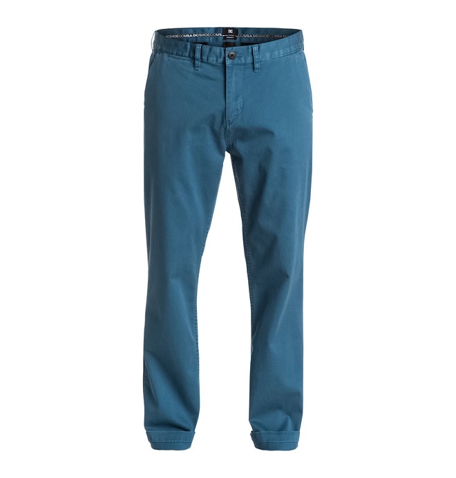 dcshoes, Men's Worker Straight Fit Chino 32" Pants, ENSIGN BLUE (brd0) 0 Men's Worker Straight Fit Chino 32" Pants EDYNP03075 DC Shoes