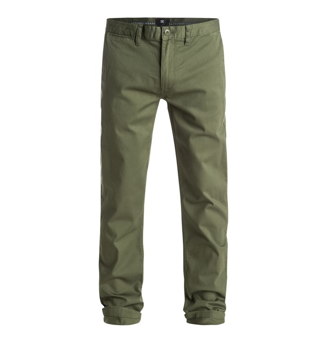 dcshoes, Worker Slim 32" Chinos, VINTAGE GREEN (gzj0) 0 Worker Slim 32" Chinos EDYNP03105 DC Shoes