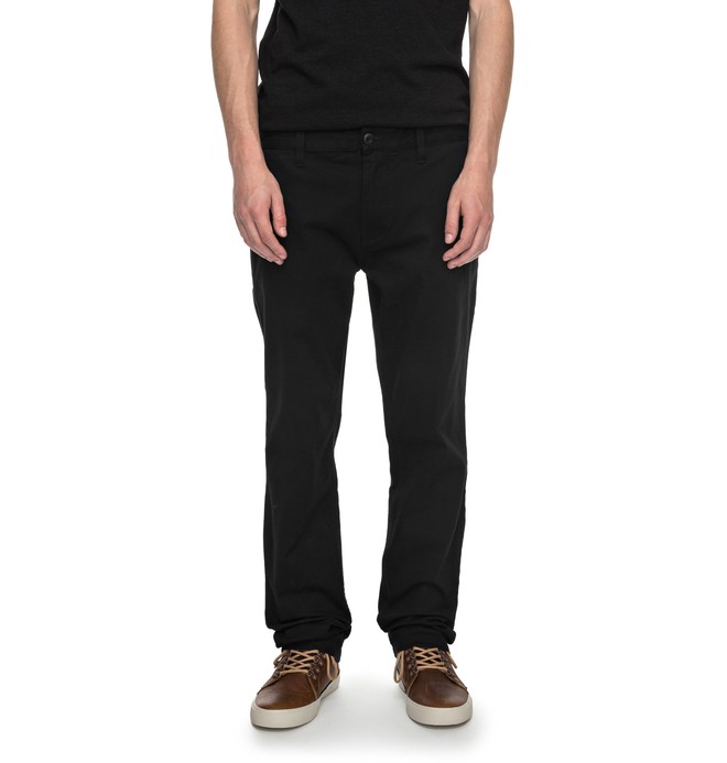 dcshoes, Worker Slim 32" - Chinos, BLACK (kvj0) 0 Worker Slim 32" - Chinos Black EDYNP03105 DC Shoes