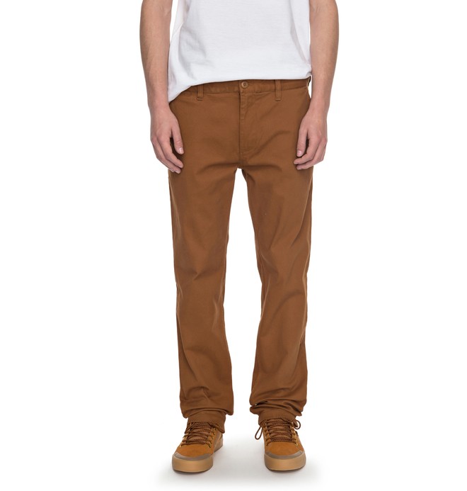 dcshoes, Worker Slim Fit 32" - Pantalon, DC WHEAT (nnw0) 0 Worker Slim Fit 32" - Pantalon Orange EDYNP03105 DC Shoes