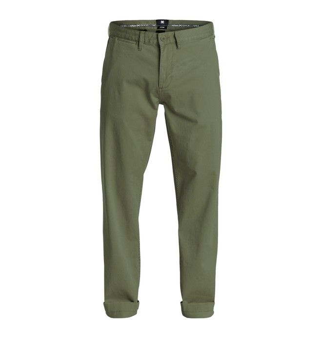 dcshoes, Men's Worker Roomy Chino 32" Pants, VINTAGE GREEN (gzj0) 0 Men's Worker Roomy Chino 32" Pants EDYNP03109 DC Shoes