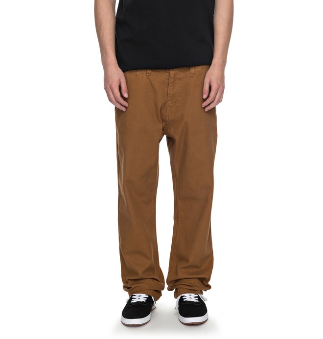 dcshoes, Men's Uncompromised Canvas Pants, DC WHEAT (nnw0) 0 Men's Uncompromised Canvas Pants Orange EDYNP03120 DC Shoes