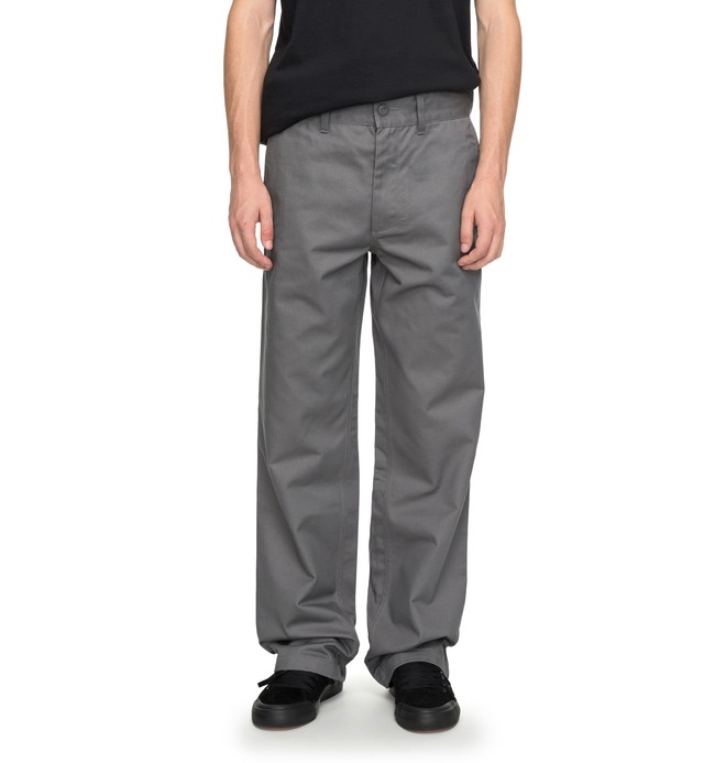 dcshoes, Hombres Pantalones Holgados de Sarga Dead Set, DARK SHADOW (krp0) 0 Hombres Pantalones Holgados de Sarga Dead Set EDYNP03124 DC Shoes