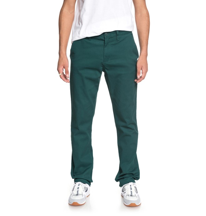 dcshoes, Men's Worker 32" Chinos, JUNE BUG (gsr0) 0 Men's Worker 32" Chinos Green EDYNP03132 DC Shoes