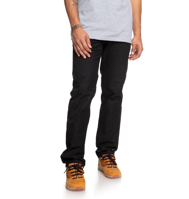 dcshoes, Worker - Vaqueros de corte recto para Hombre, BLACK (kvj0) 0 Worker - Vaqueros de corte recto para Hombre Negro EDYNP03136 DC Shoes