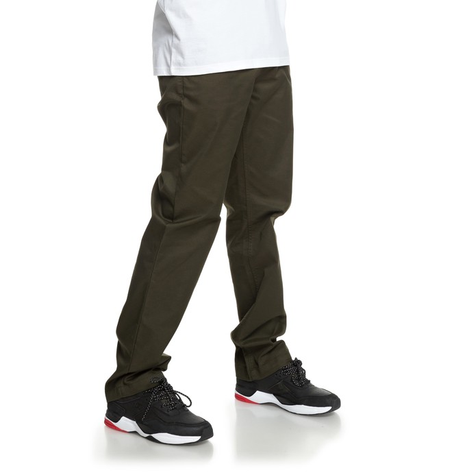 dcshoes, Worker Chinos, DARK OLIVE (kry0) 0 Worker Chinos Black EDYNP03137 DC Shoes