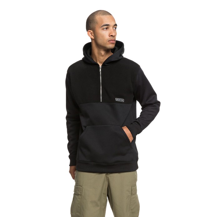 dcshoes, Sudadera con Capucha y Media Cremallera Eaglemount, BLACK (kvj0) 0 Sudadera con Capucha y Media Cremallera Eaglemount Negro EDYPF03025 DC Shoes