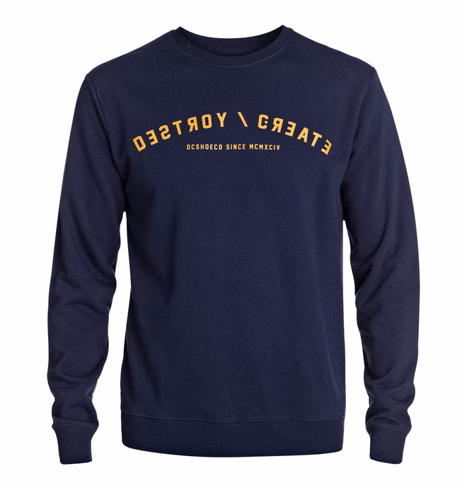 dcshoes, Men's Station Crew Sweatshirt, INDIGO (btn0) 0 Men's Station Crew Sweatshirt EDYSF03049 DC Shoes