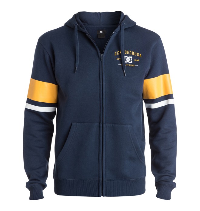 dcshoes, Men's Match Point Zip-Up Hoodie, BLUE IRIS (btl0) 0 Men's Match Point Zip-Up Hoodie EDYSF03068 DC Shoes