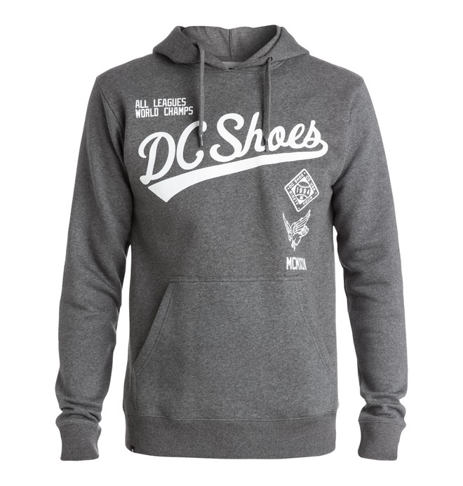 dcshoes, Men's Pitcher Pullover Hoodie, HEATHER CHARCOAL (krph) 0 Men's Pitcher Pullover Hoodie EDYSF03070 DC Shoes