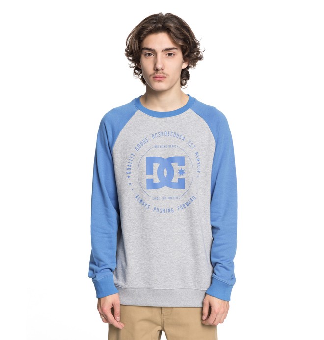 dcshoes, Rebuilt - Sweatshirt für Männer, CAMPANULA/ GREY HEATHER (xbbs) 0 Rebuilt - Sweatshirt für Männer Blau EDYSF03106 DC Shoes