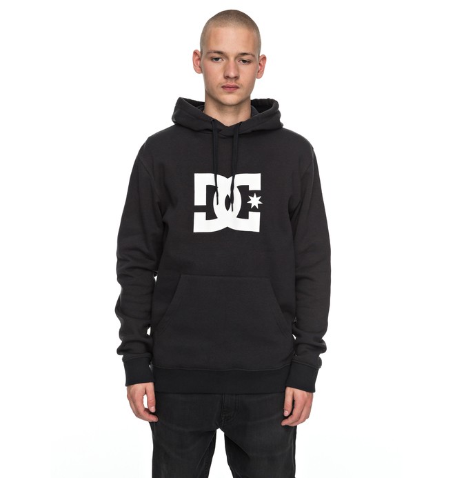 dcshoes, Star - Sudadera con Capucha para Hombre, BLACK (kvj0) 0 Star - Sudadera con Capucha para Hombre Negro EDYSF03107 DC Shoes