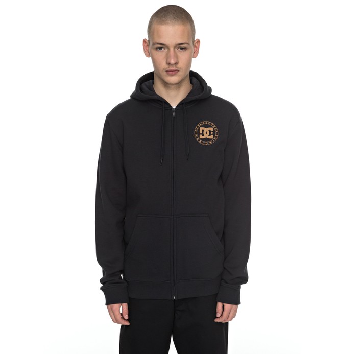 Wheel Of Steelo - Zip-Up Hoodie EDYSF03135 0 Men's Wheel Of Steelo Zipper Up Hoodie EDYSF03135 DC Shoes