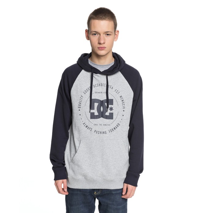 dcshoes, Rebuilt - Sudadera con Capucha para Hombre, DARK INDIGO/ HEATHER GREY (xbbs) 0 Rebuilt - Sudadera con Capucha para Hombre Azul EDYSF03145 DC Shoes