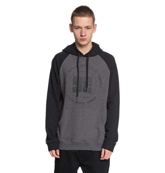 dcshoes, Men's Rebuilt Hoodie, BLACK/ CHARCOAL HEATHER (xkkk) 0 Men's Rebuilt Hoodie Black EDYSF03145 DC Shoes